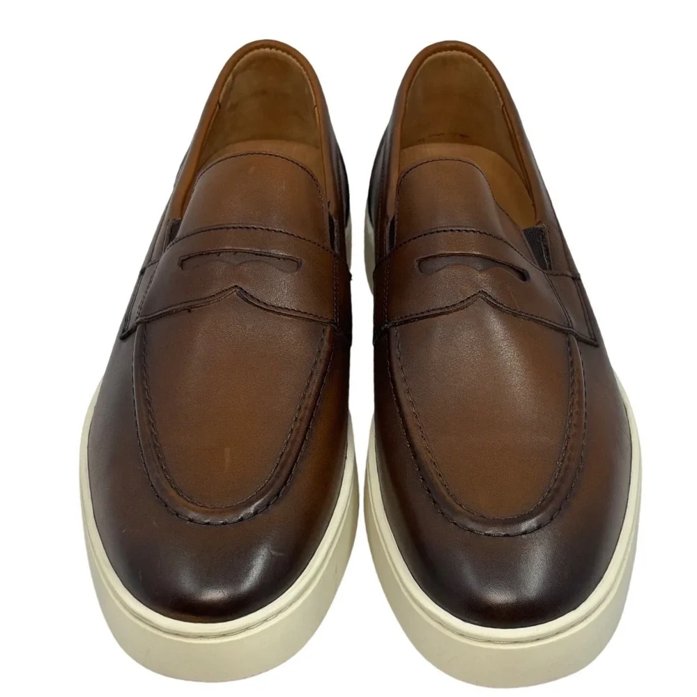 Allen Edmonds Mens Randolph Leather Penny Loafer Sneaker Size 8.5 D Brown 7458